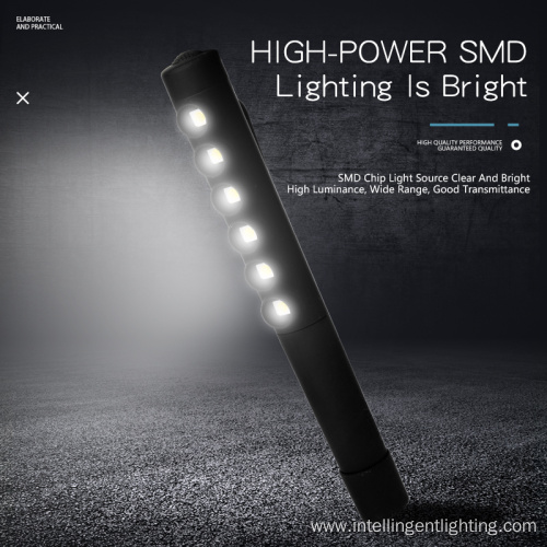 Portable 6 LED SMD Pen Light With Magnet